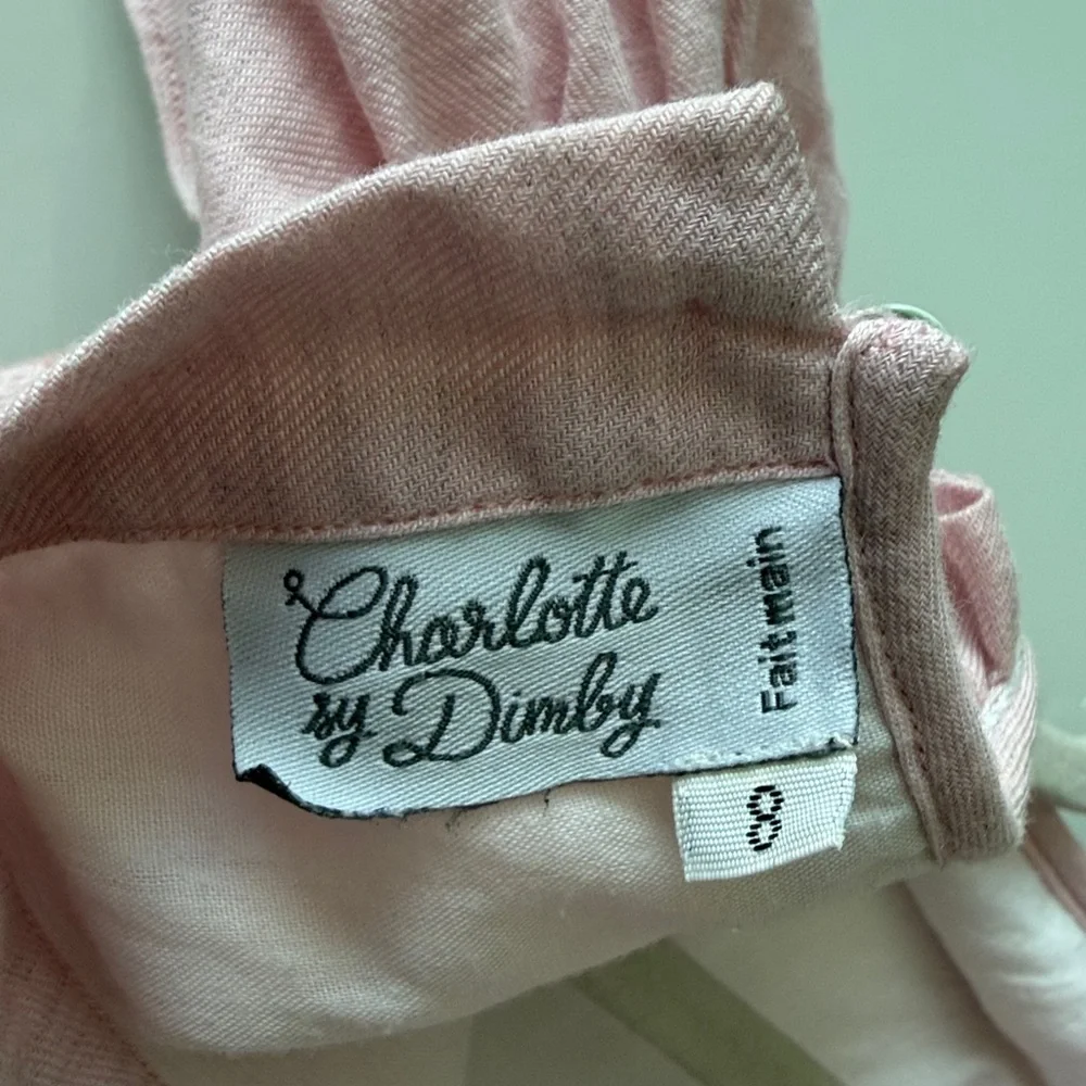 Charlotte sy Dimby Light Pink Smocked Dress Sz 8 - Picture 12 of 13